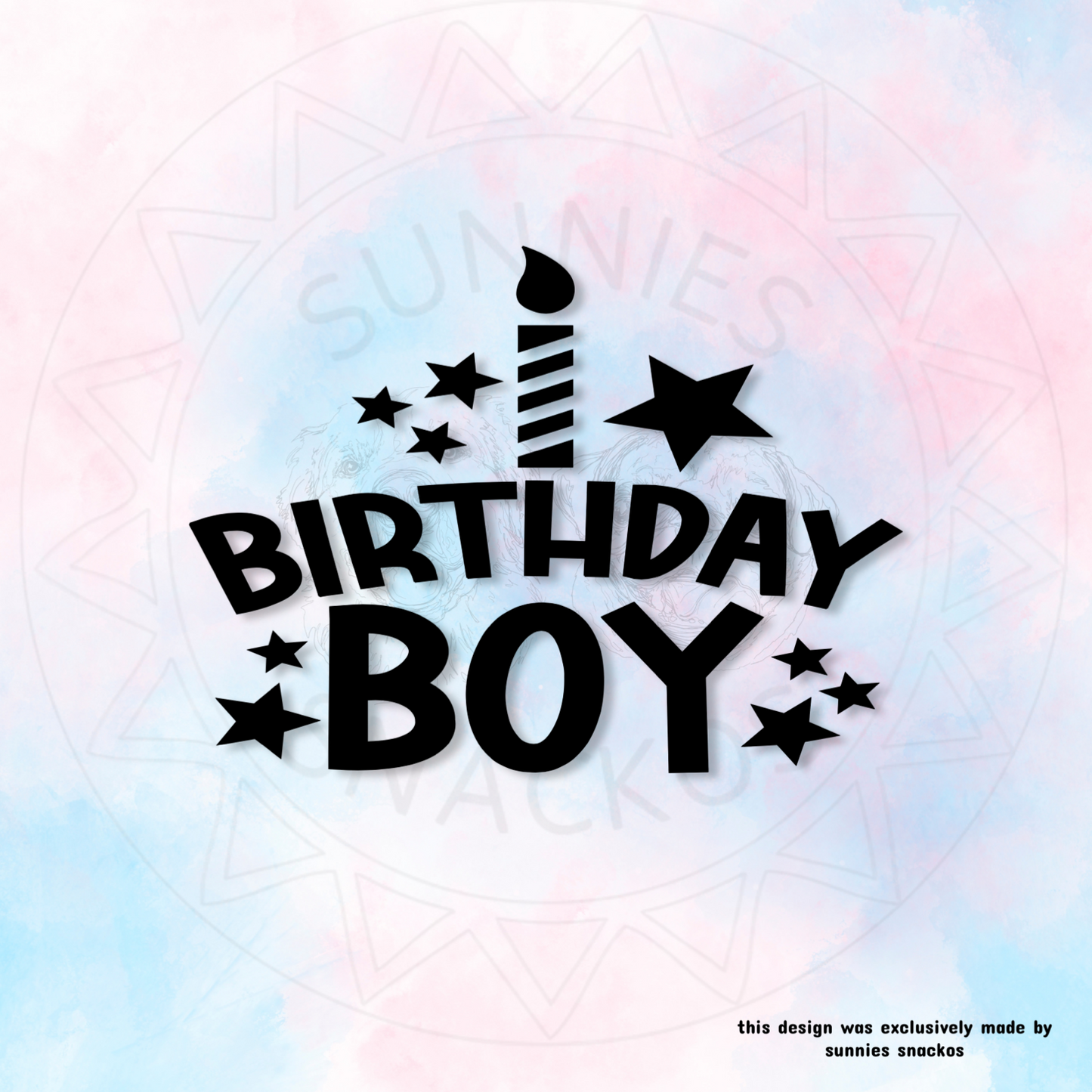 Birthday Boy Customisation Add On