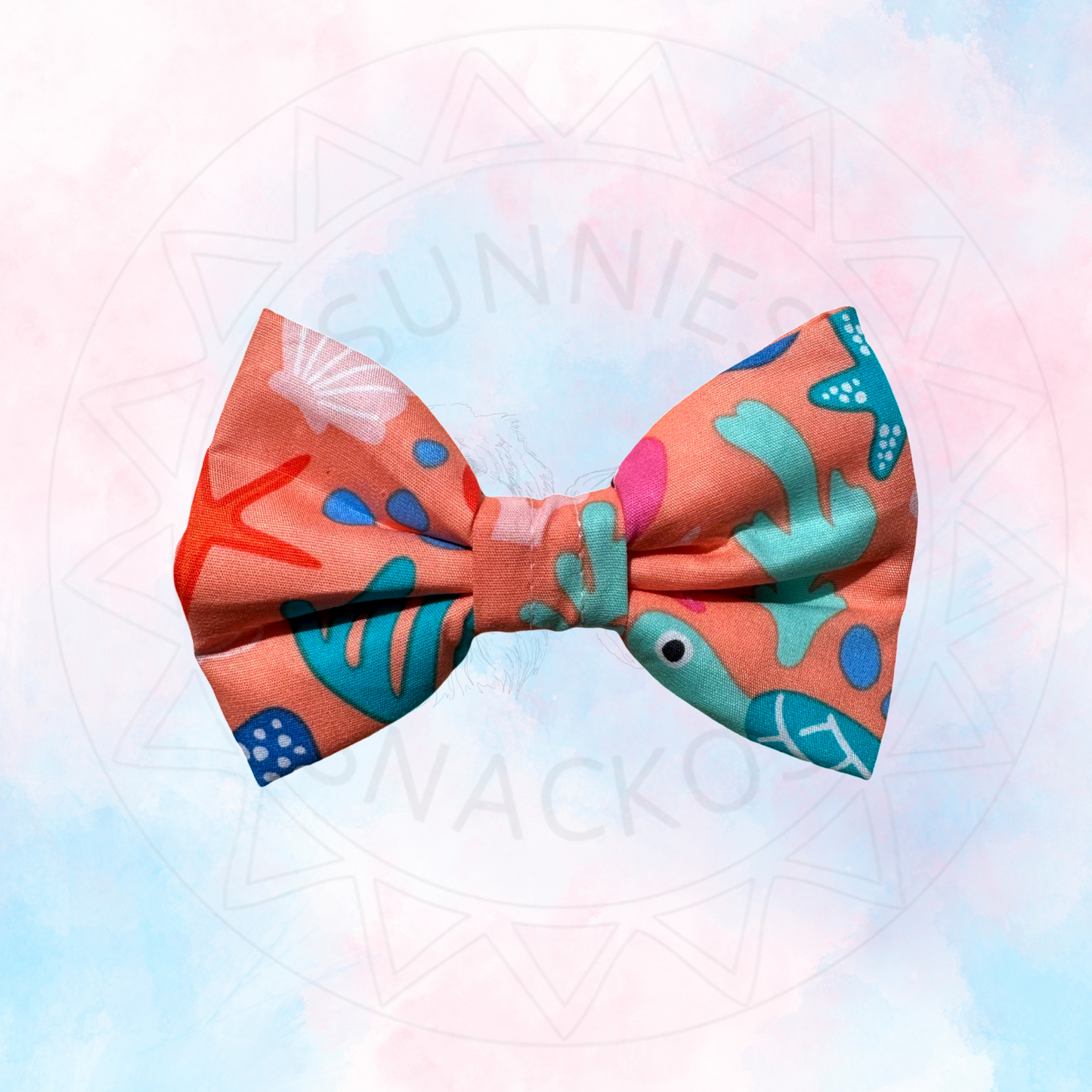 Coral Bow Tie