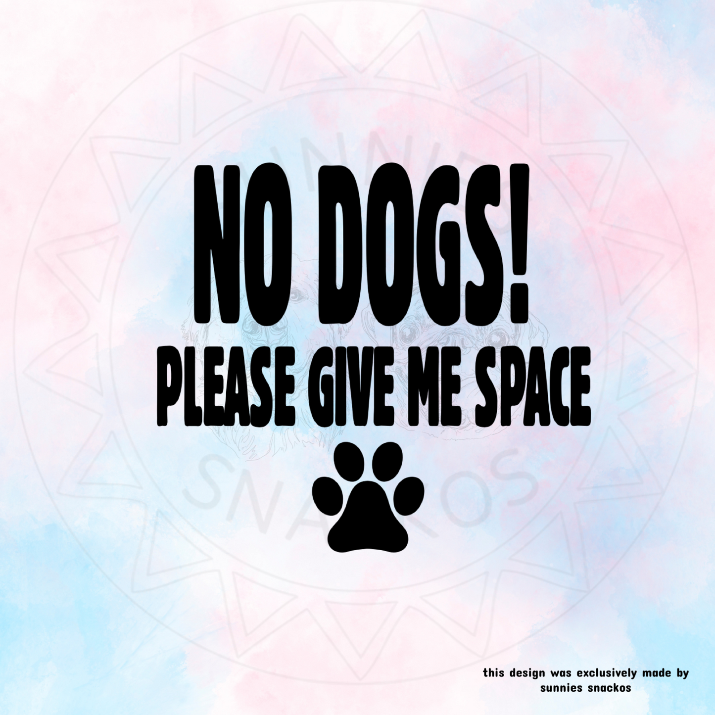 NO DOGS Customisation Add On